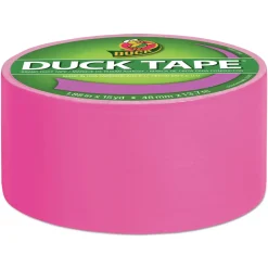 Discount 1.88 in. x 15 yards 3 in. Core Colored Duct Tape - Neon Pink (1-Roll) Mailing, Packing & Shipping