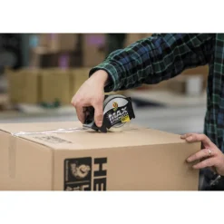 Hot MAX 1.88 in. x 54.6 yards 3 in. Core Packaging Tape with Dispenser - Crystal Clear Tapes & Adhesives