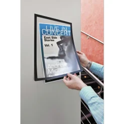 Best DURAFRAME 11 in. x 17 in. Sign Holder - Black Frame (2/Pack) Floor Signs