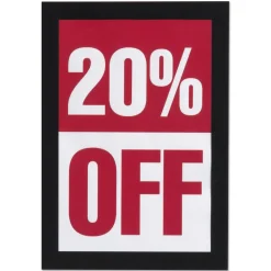 Outlet DURAFRAME 5.5 x 8.5 Sign Holder - Black Frame (2/Pack) Floor Signs