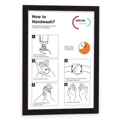 DURAFRAME MAGNETIC Sign Holder Frame 13.39 x 17.87 Black Frame 2/Pack Office Furniture & Lighting