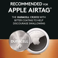 Sale 2032 Lithium Coin Batteries with Bitterant (6/Box) Office Electronics & Batteries