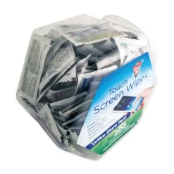 Online 1 Jar, 200 Individual 5 in. x 7-3/4 in. Touch Screen Wipe Packets Cleaning & Janitorial Supplies