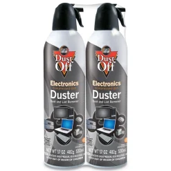 Sale 17 oz. Can Disposable Compressed Air Duster (2/Pack) Office Accessories