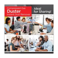 Sale 17 oz. Can Disposable Compressed Air Duster (2/Pack) Office Accessories