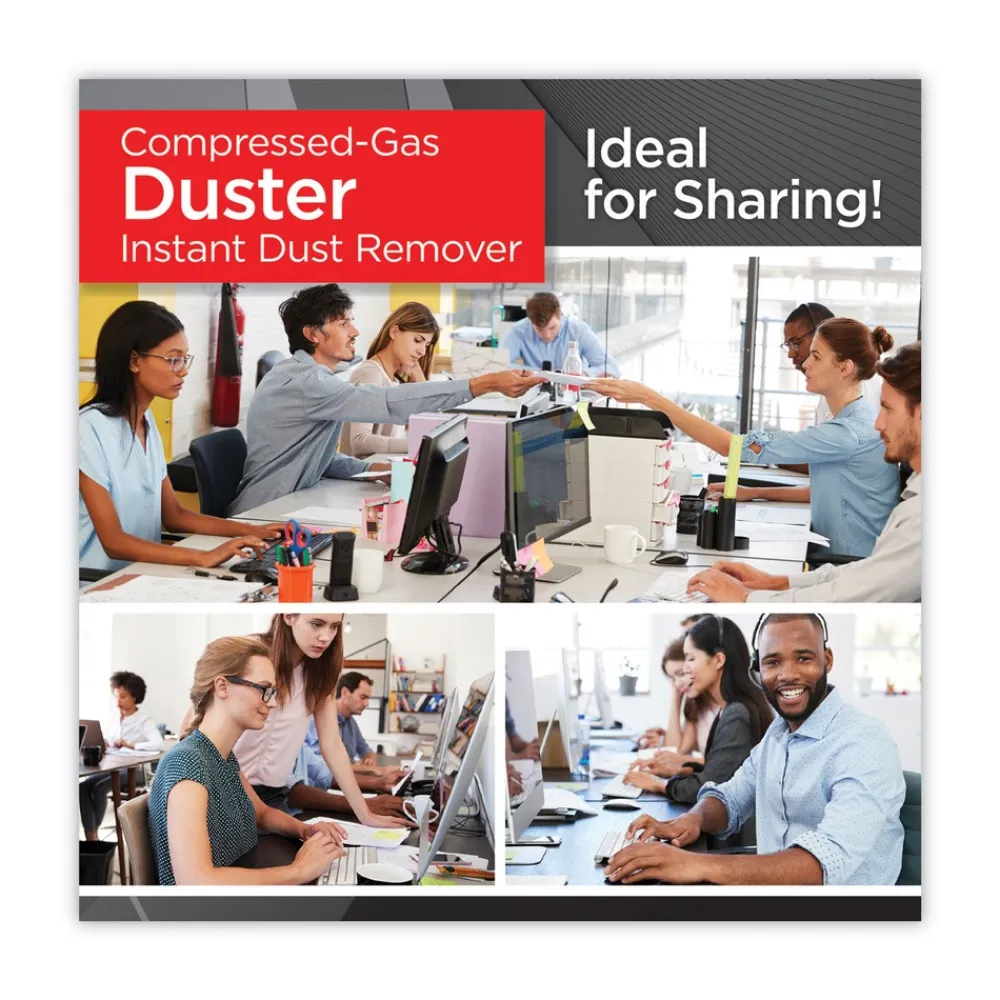 Sale 17 oz. Can Disposable Compressed Air Duster (2/Pack) Office Accessories