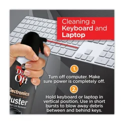 Sale 17 oz. Can Disposable Compressed Air Duster (2/Pack) Office Accessories