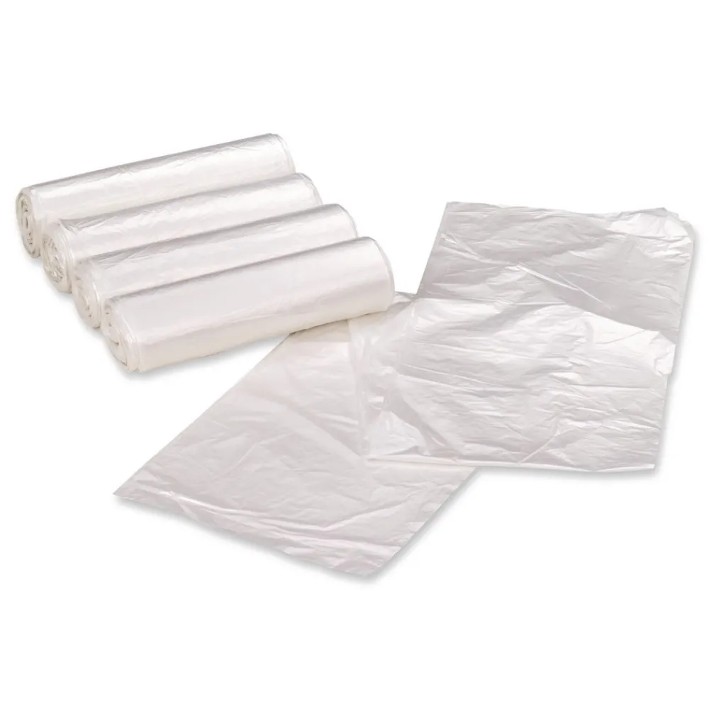 Clearance 1507733 40 in. x 46 in. 45-Gallon 1.5 mil. Linear Low Density Clear Recycled Can Liners - Clear (100/Carton) Trash & Waste Bins