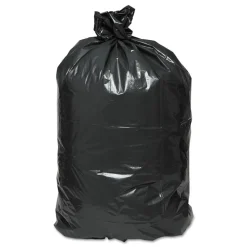 Discount 40 in. x 46 in. 45 gal. 1.65 mil Linear Low Density Recycled Can Liners - Black (100/Carton) Trash & Waste Bins