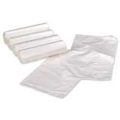 33 in. x 39 in. 33-Gallon 1.25 mil. Linear Low Density Clear Recycled Can Liners - Clear (100/Carton) Trash & Waste Bins