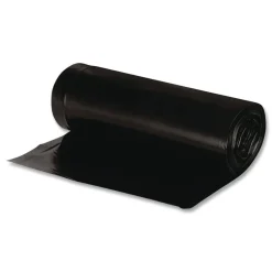 Best 33 in. x 39 in. 33-Gallon 1.65 mil. Linear Low Density Recycled Can Liners - Black (100/Carton) Trash & Waste Bins