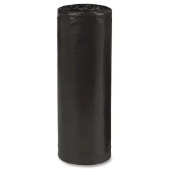 Clearance 43 in. x 47 in. 56-Gallon 2 mil. Linear Low Density Recycled Can Liners - Black (100/Carton) Trash & Waste Bins