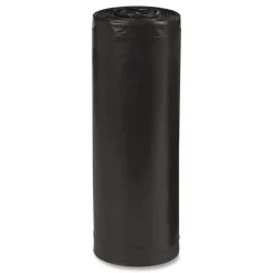 Online 24 in. x 23 in. 10-Gallon 0.85 mil. Linear Low Density Recycled Can Liners - Black (500/Carton) Trash & Waste Bins