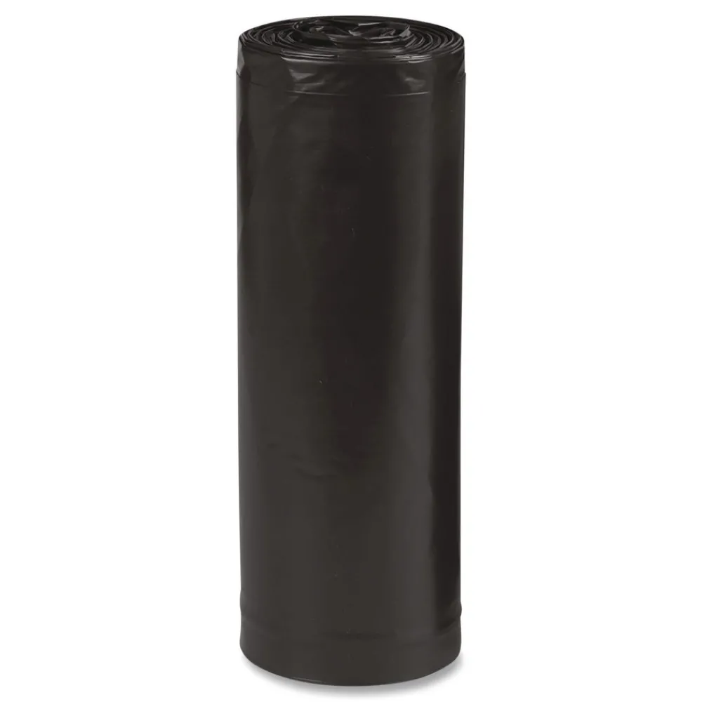 Online 24 in. x 23 in. 10-Gallon 0.85 mil. Linear Low Density Recycled Can Liners - Black (500/Carton) Trash & Waste Bins