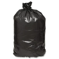Online 24 in. x 23 in. 10-Gallon 0.85 mil. Linear Low Density Recycled Can Liners - Black (500/Carton) Trash & Waste Bins
