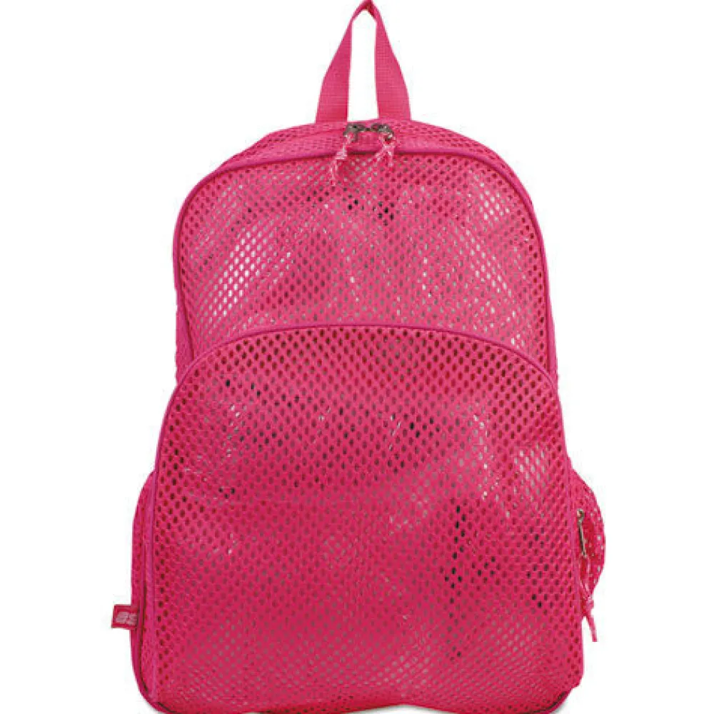 Outlet 12 in. x 5 in. x 18 in. Polyester Mesh Backpack Fits Devices Up to 17 in. - Clear/English Rose Office Electronics & Batteries