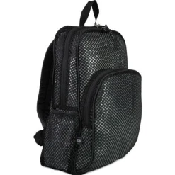 Best 12 in. x 17.5 in. x 5.5 in. Polyester Mesh Backpack Fits Devices Up to 17 in. - Black Office Electronics & Batteries