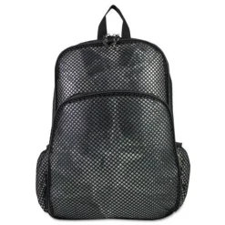 Best 12 in. x 17.5 in. x 5.5 in. Polyester Mesh Backpack Fits Devices Up to 17 in. - Black Office Electronics & Batteries