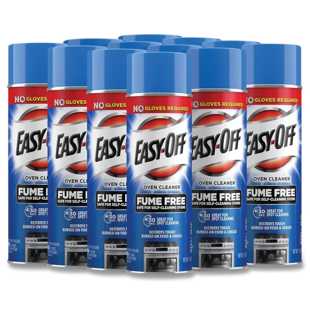 Online 14.5 oz. Aerosol Spray Fume-Free Oven Cleaner - Lemon Scent (12/Carton) Cleaning & Janitorial Supplies