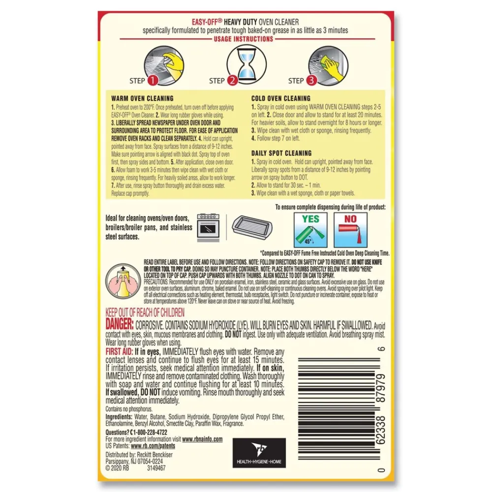 Hot 14.5 oz Heavy Duty Oven Cleaner - Fresh Scent Cleaning & Janitorial Supplies