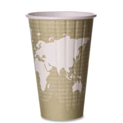 16 oz. World Art Renewable and Compostable Insulated PLA Hot Cups (600/Carton) Tabletop And Serveware