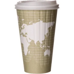 16 oz. World Art Renewable and Compostable Insulated PLA Hot Cups (600/Carton) Tabletop And Serveware