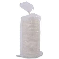 Sale EP-ECOLID-SPL 12 oz./16 oz./32 oz. World Art PLA-Laminated Plastic Soup Container Lids - White (500/Carton) Tabletop And Serveware