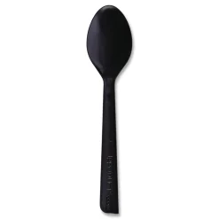 Best EP-S113 6 in. 100 Percent Recycled Content Spoon - Black (1000/Carton) Tabletop And Serveware