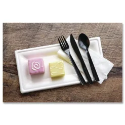 Best EP-S113 6 in. 100 Percent Recycled Content Spoon - Black (1000/Carton) Tabletop And Serveware