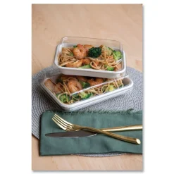 Sale EP-SCRC16LID WorldView 7.5 in. x 5 in. x 1.6 in. Plastic 100 Percent Recycled Content Lid - Clear (400/Carton) Tabletop And Serveware