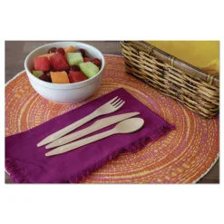 New General Purpose Fork Wood Cutlery - Natural (500/Carton) Tabletop And Serveware