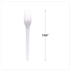 Sale Plantware CPLA Cutlery Fork - White (1000/Carton) Tabletop And Serveware
