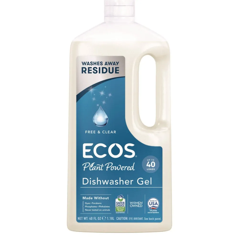 Hot 40 oz. Automatic Dishwasher Gel Bottle - Free and Clear (8/Carton) Cleaning & Janitorial Supplies