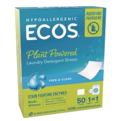 Best 953710CT Liquidless Laundry Detergent Sheets - Free and Clear (10/Carton) Cleaning & Janitorial Supplies