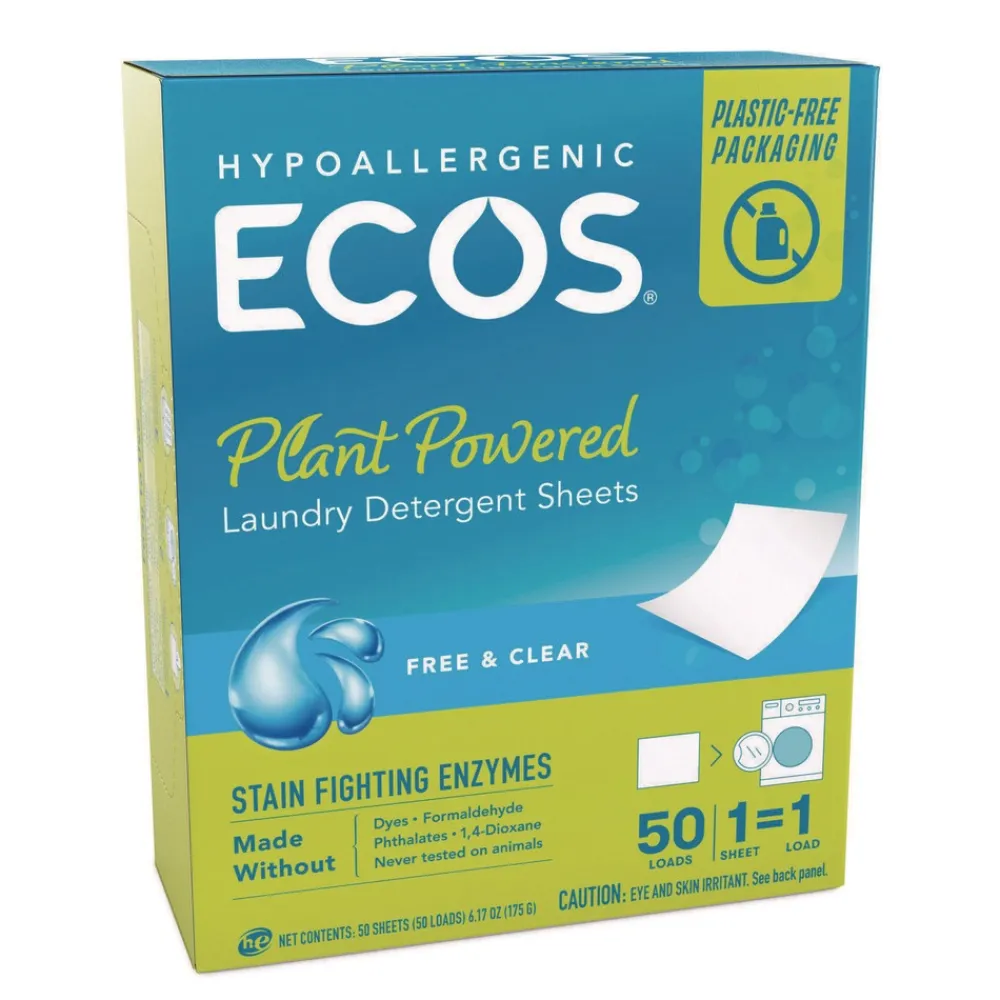 Best 953710CT Liquidless Laundry Detergent Sheets - Free and Clear (10/Carton) Cleaning & Janitorial Supplies