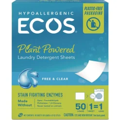 Best 953710CT Liquidless Laundry Detergent Sheets - Free and Clear (10/Carton) Cleaning & Janitorial Supplies
