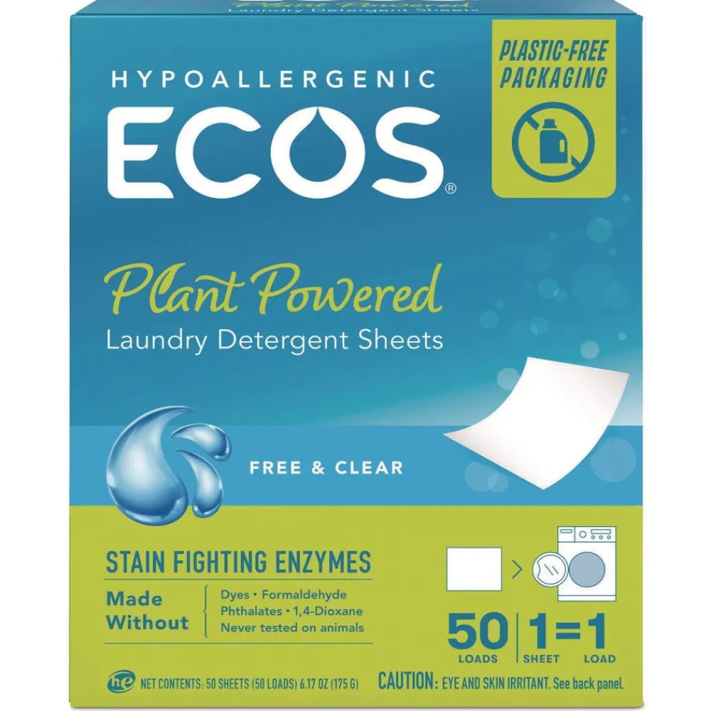 Best 953710CT Liquidless Laundry Detergent Sheets - Free and Clear (10/Carton) Cleaning & Janitorial Supplies