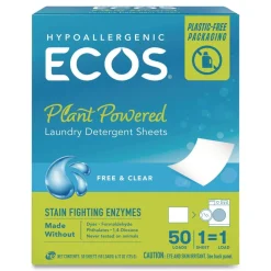 Liquidless Laundry Detergent Sheets - Free and Clear Cleaning & Janitorial Supplies