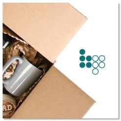 New 01913 12 in. x 250 ft. Perforated Every 12 in. Bubble Paper - Kraft (250/Carton) Storage & Organization