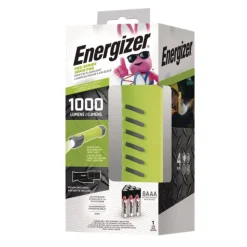 Discount Rechargeable Lithium-Ion Pro Series Handheld High CRI Flashlight with 6 AAA Batteries - Gray/Green Flashlights