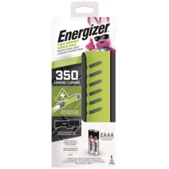 Rechargeable Lithium-Ion Pro Series Inspection Light with 2 AAA Batteries - Gray/Green Flashlights