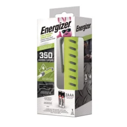 Rechargeable Lithium-Ion Pro Series Inspection Light with 2 AAA Batteries - Gray/Green Flashlights