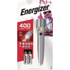 Hot Vision HD with 2 AA Batteries - Silver Flashlights