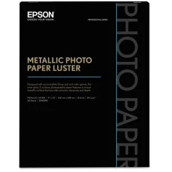 Hot 17 in. x 22 in. 10.5 mil Professional Media Metallic Gloss Photo Paper - White (50/Pack) Paper & Printables