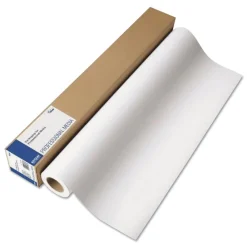 Best Professional Media 24 in. x 100 ft. 10.5 mil Metallic Photo Paper - Luster White (1-Roll) Paper & Printables
