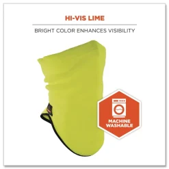 Online N-Ferno 6960 One Size Fits Most Fleece Neck Gaiter - Hi-Vis Lime Masks