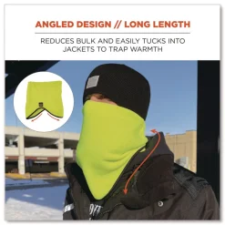 Online N-Ferno 6960 One Size Fits Most Fleece Neck Gaiter - Hi-Vis Lime Masks
