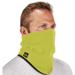 Online N-Ferno 6960 One Size Fits Most Fleece Neck Gaiter - Hi-Vis Lime Masks