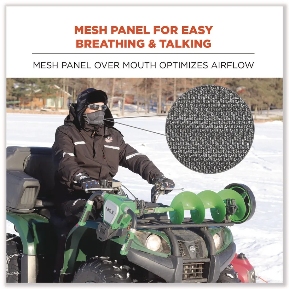 Outlet N-Ferno 6823 One Size Fits Most Fleece Hinged Balaclava Face Mask - Lime Masks