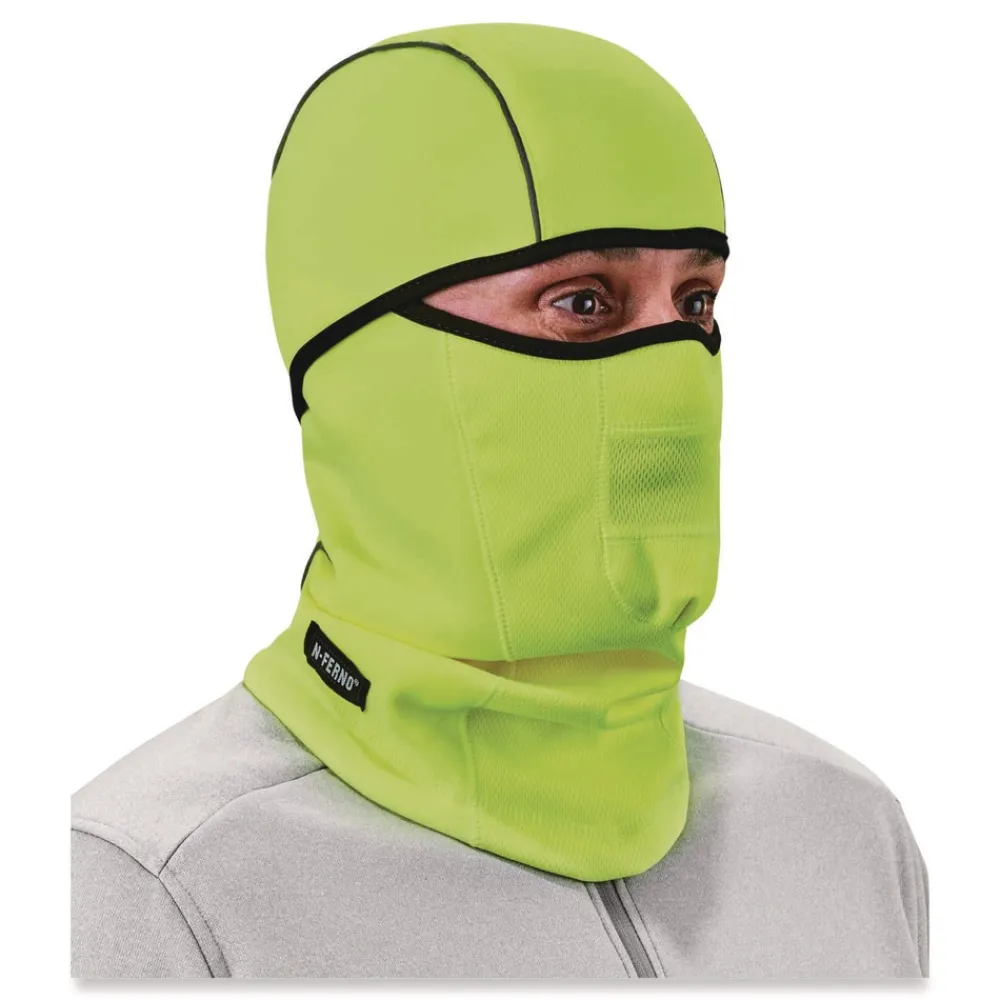 Outlet N-Ferno 6823 One Size Fits Most Fleece Hinged Balaclava Face Mask - Lime Masks